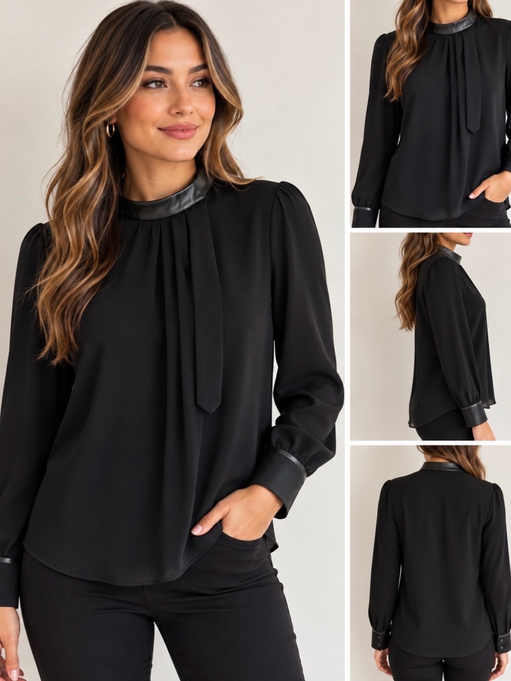 Theory 100% Silk Blouse Quiet Luxury Office Women's Size Small